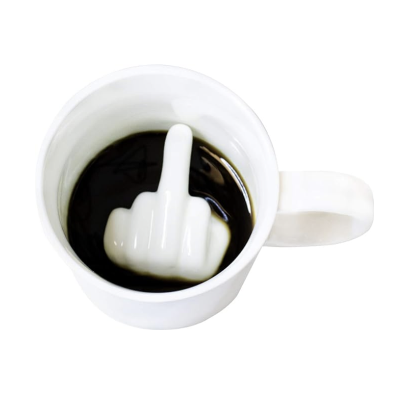 Mittelfinger Tasse
