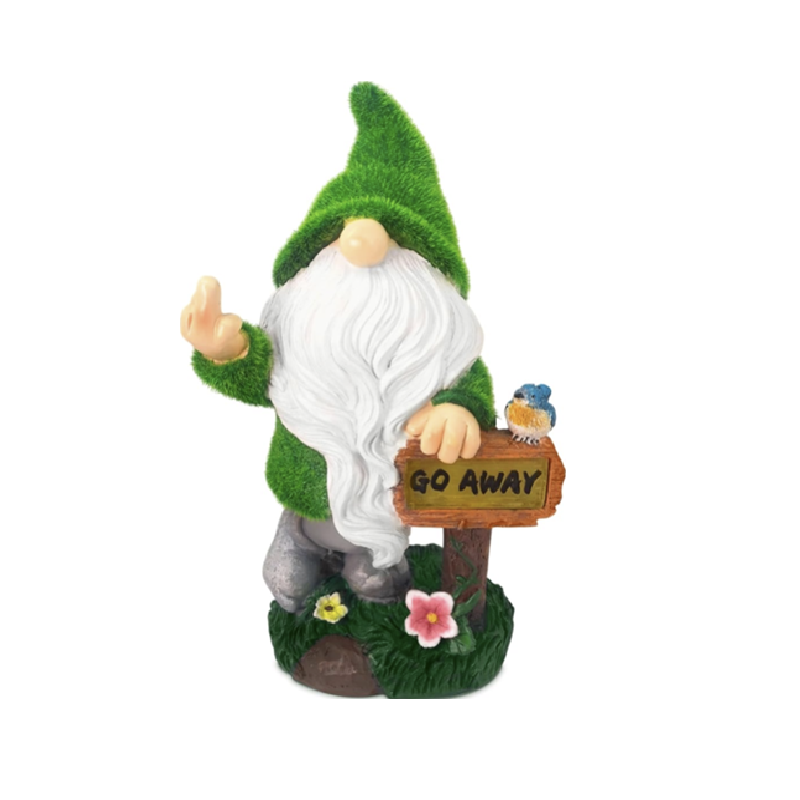 Mittelfinger Gartenzwerg- Go Away