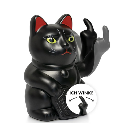 Mittelfinger Winkekatze