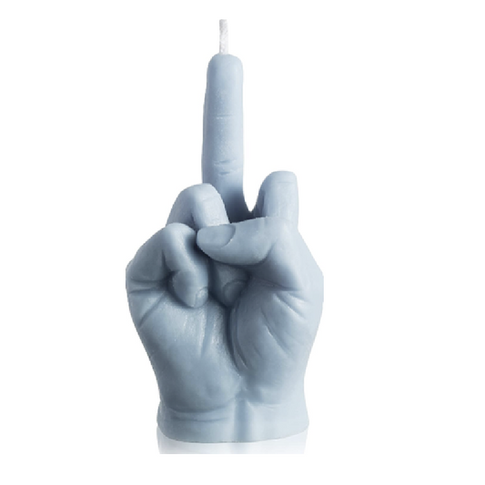 Mittelfinger Kerze - Blau