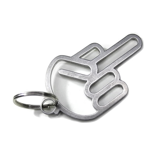 Mittelfinger Metal Schlüsselanhänger