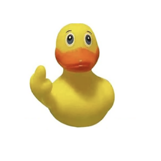 Mittelfinger Badewannenente - Klassich