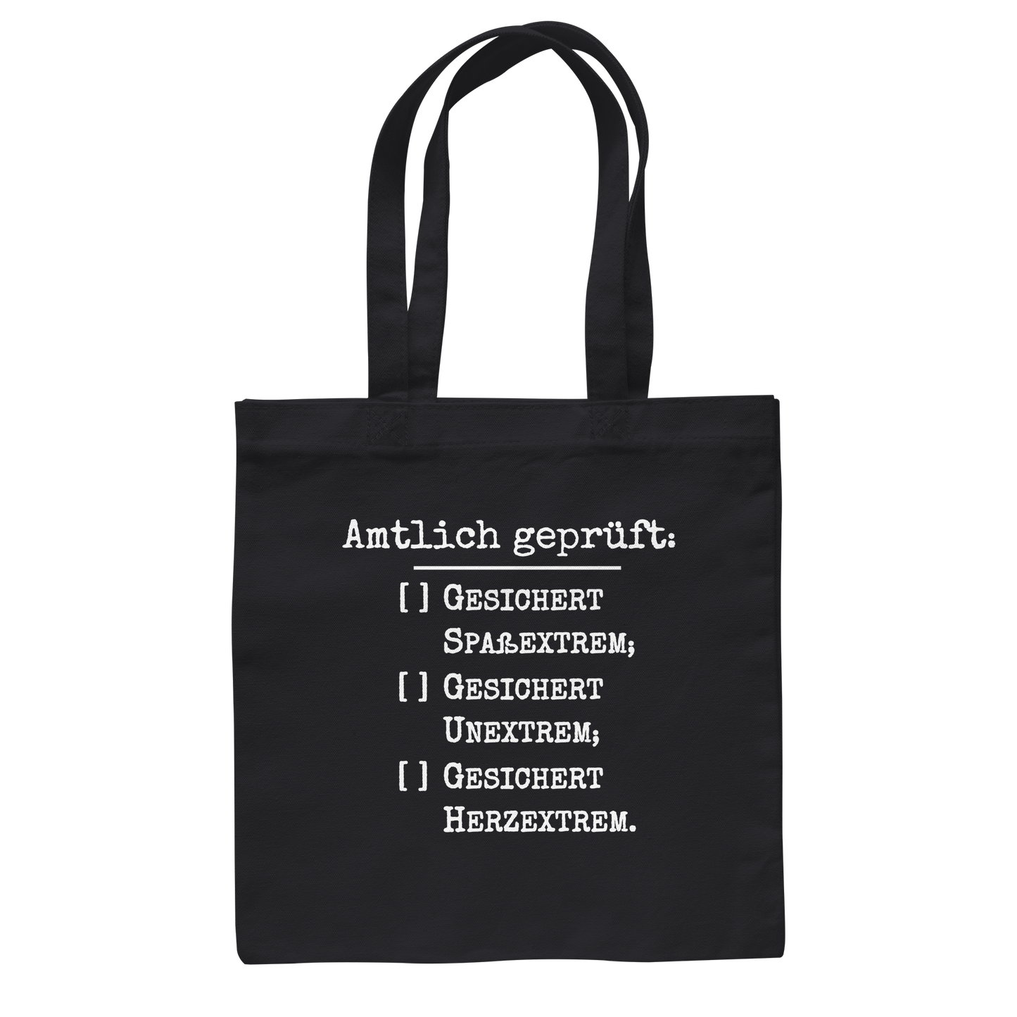 Amtlich geprüft, dennoch unklar, jedoch gesichert extreme Tasche