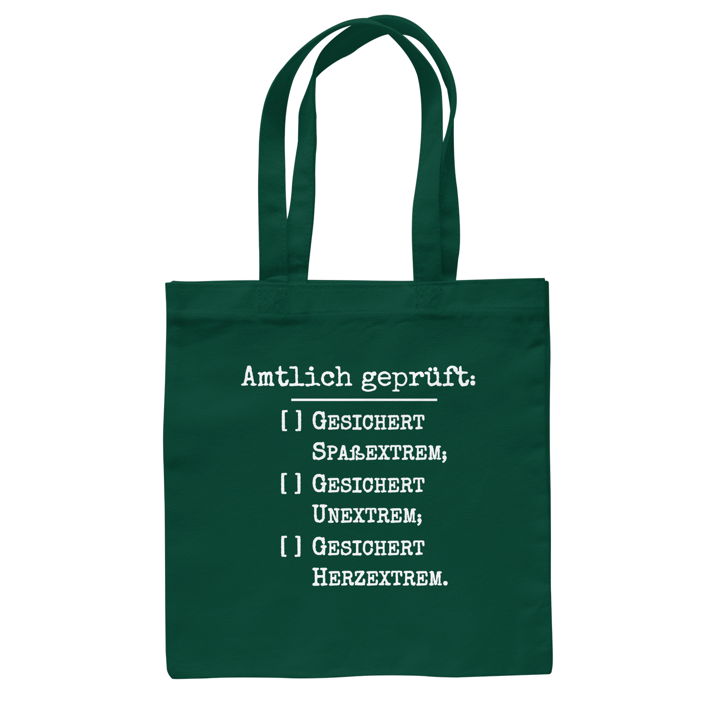 Amtlich geprüft, dennoch unklar, jedoch gesichert extreme Tasche