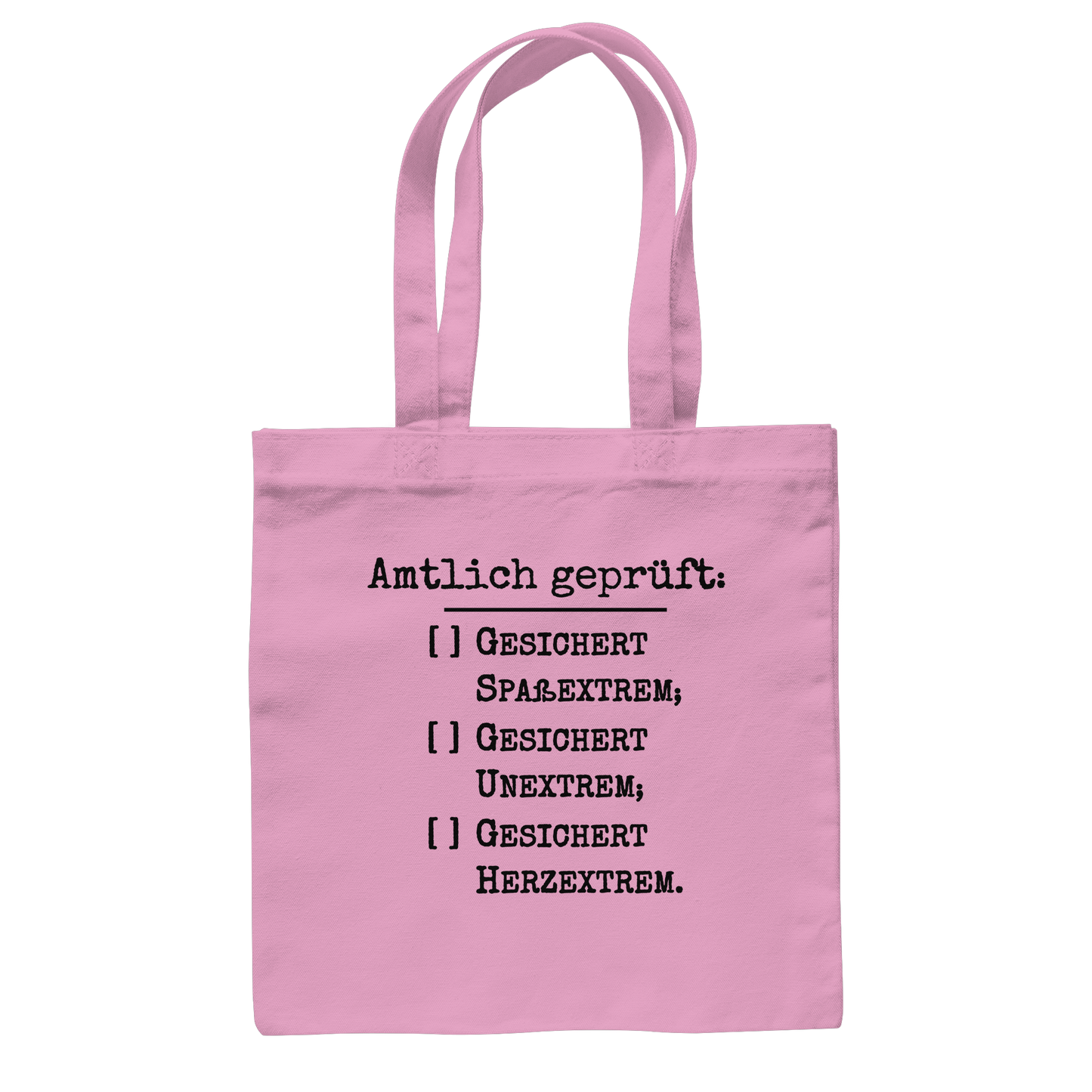 Amtlich geprüft, dennoch unklar, jedoch gesichert extreme Tasche