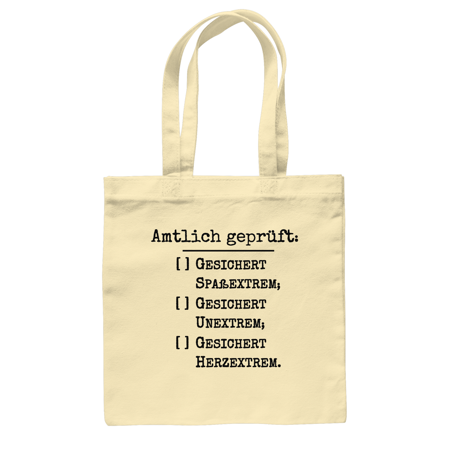 Amtlich geprüft, dennoch unklar, jedoch gesichert extreme Tasche