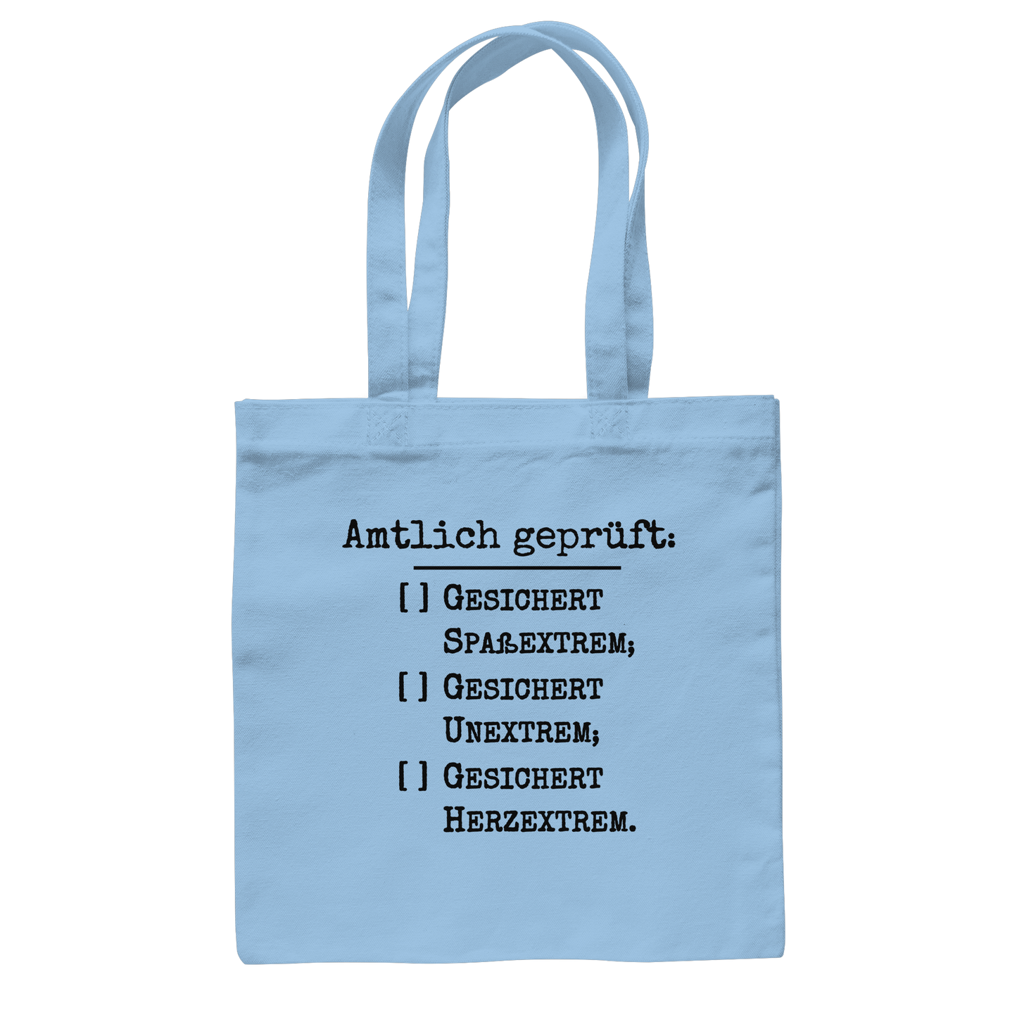 Amtlich geprüft, dennoch unklar, jedoch gesichert extreme Tasche