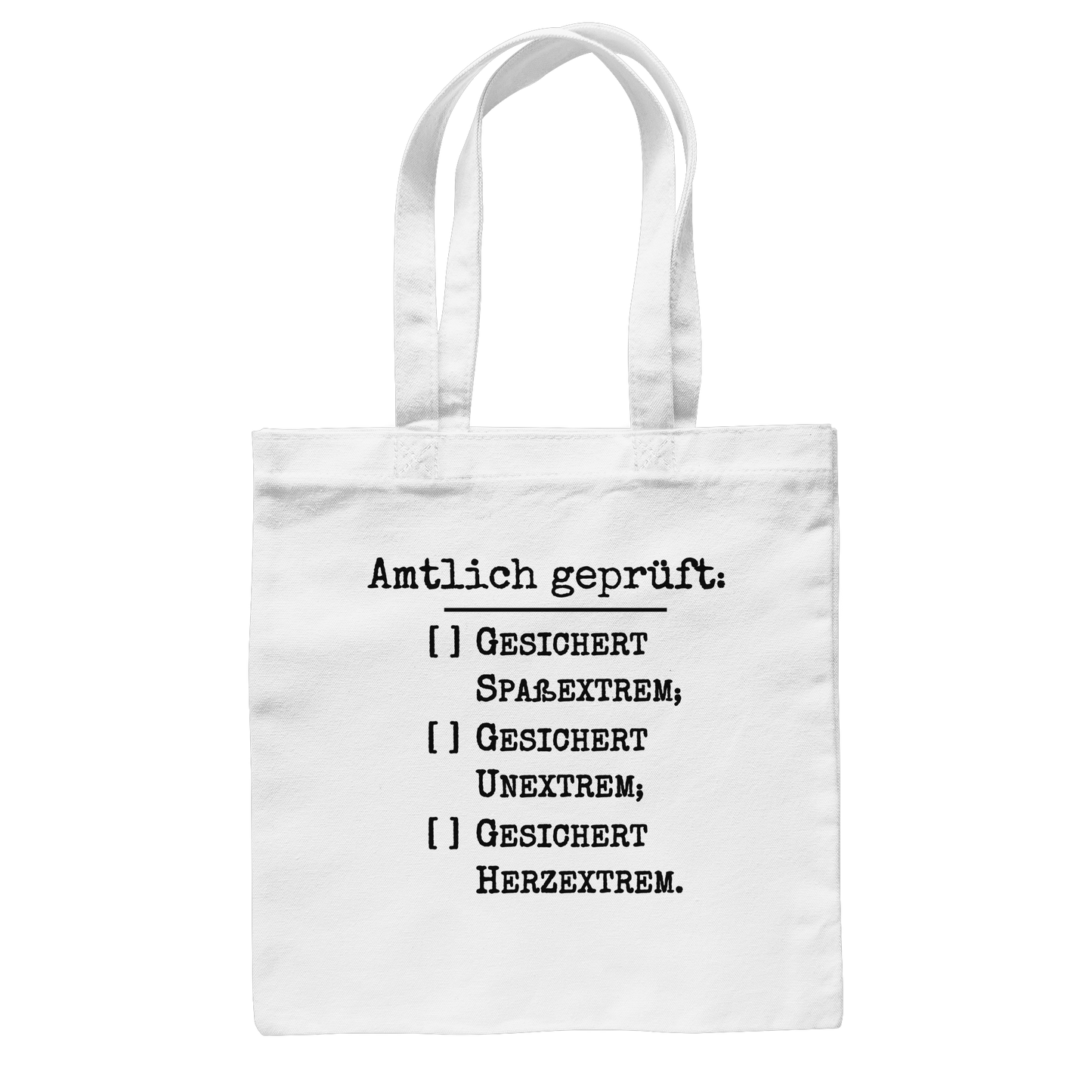 Amtlich geprüft, dennoch unklar, jedoch gesichert extreme Tasche