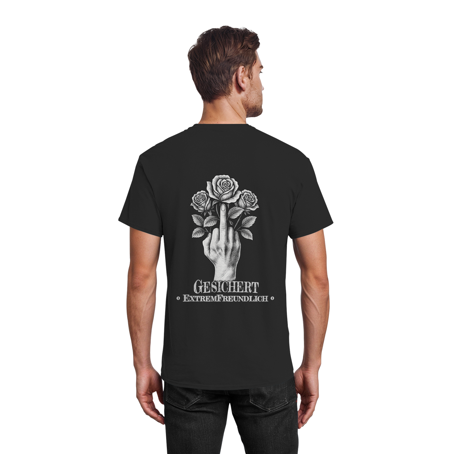 ExtremFreundlich Mittelfinger T-Shirt | Sarkastisches Statement Shirt