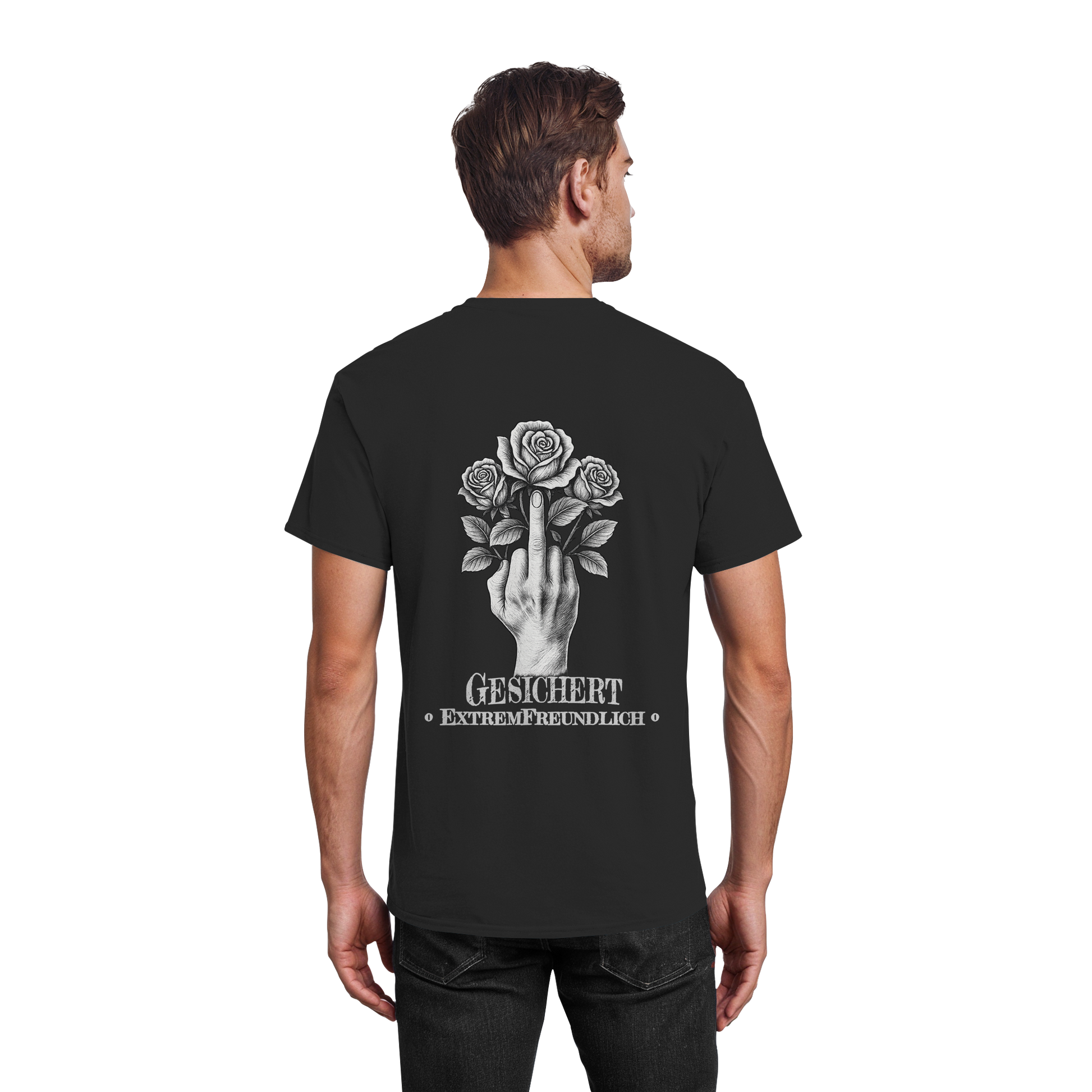 ExtremFreundlich Mittelfinger T-Shirt | Sarkastisches Statement Shirt