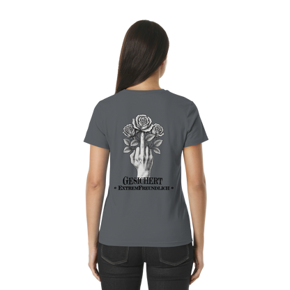 ExtremFreundlich Damen T-Shirt | Mittelfinger Shirt tailliert & sarkastisch