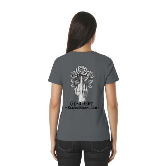 ExtremFreundlich Damen T-Shirt | Mittelfinger Shirt tailliert & sarkastisch