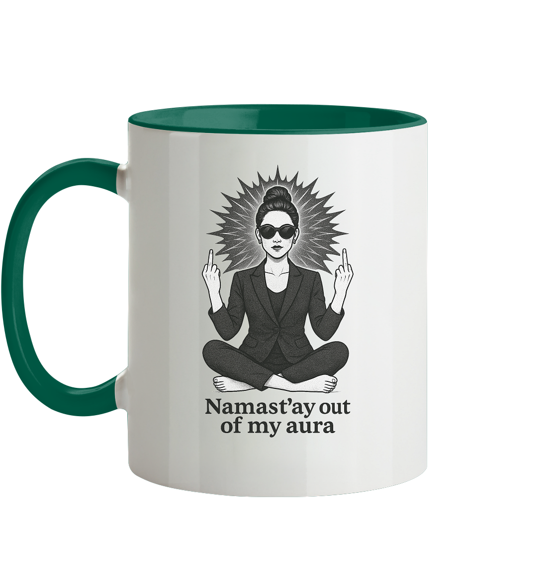 Namasté Frau Version - Tasse