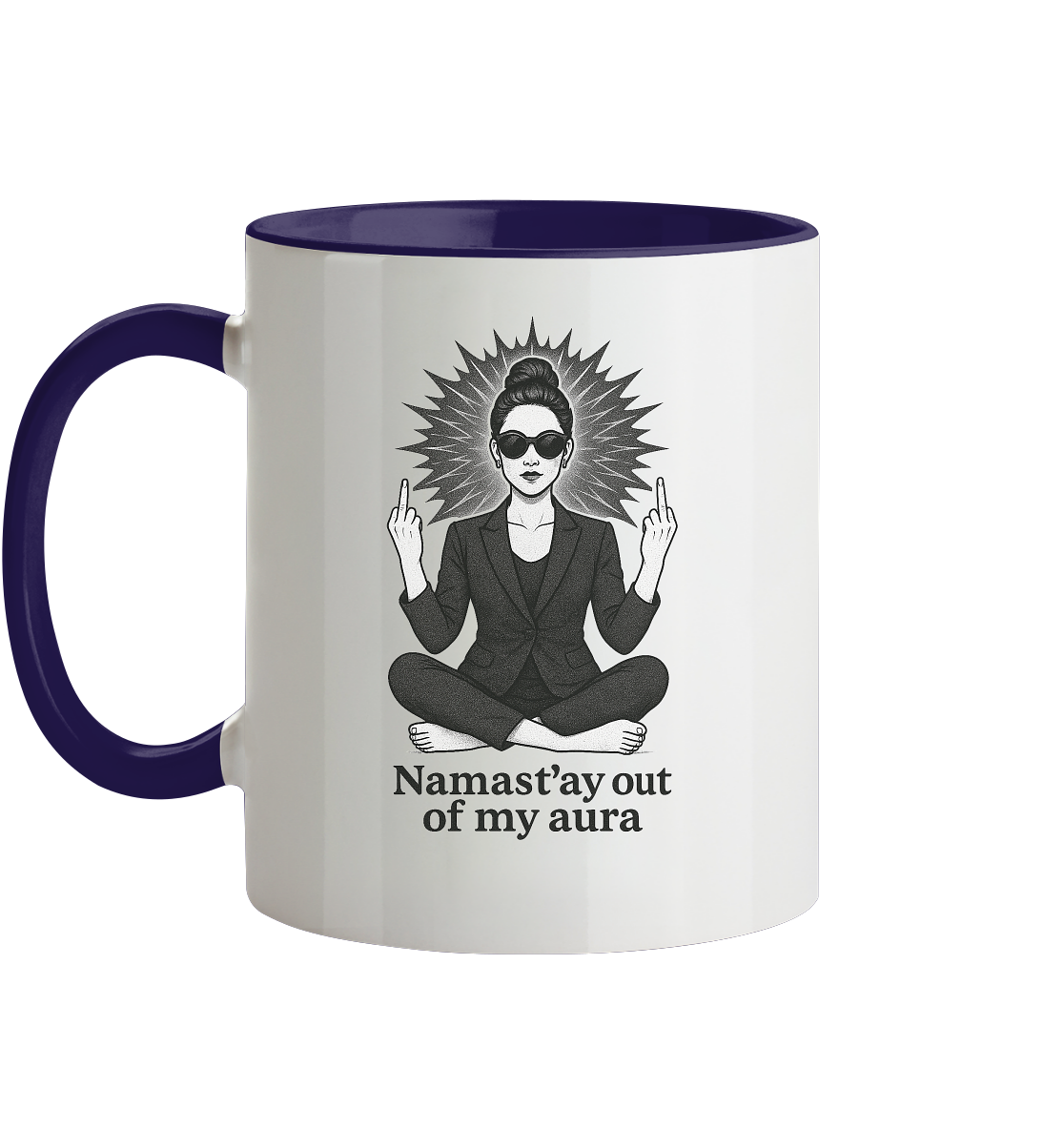 Namasté Frau Version - Tasse