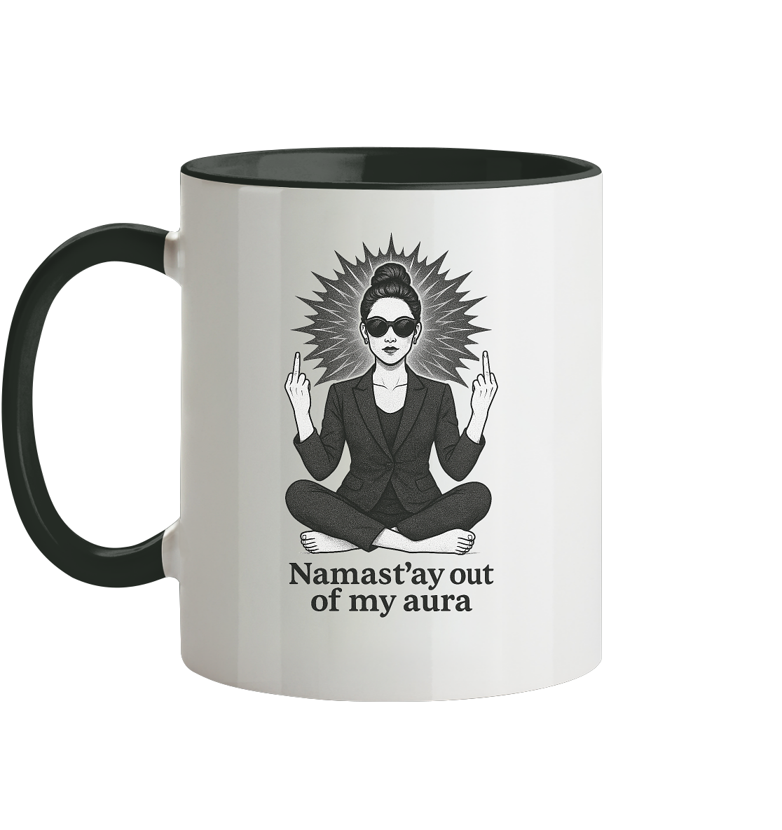 Namasté Frau Version - Tasse