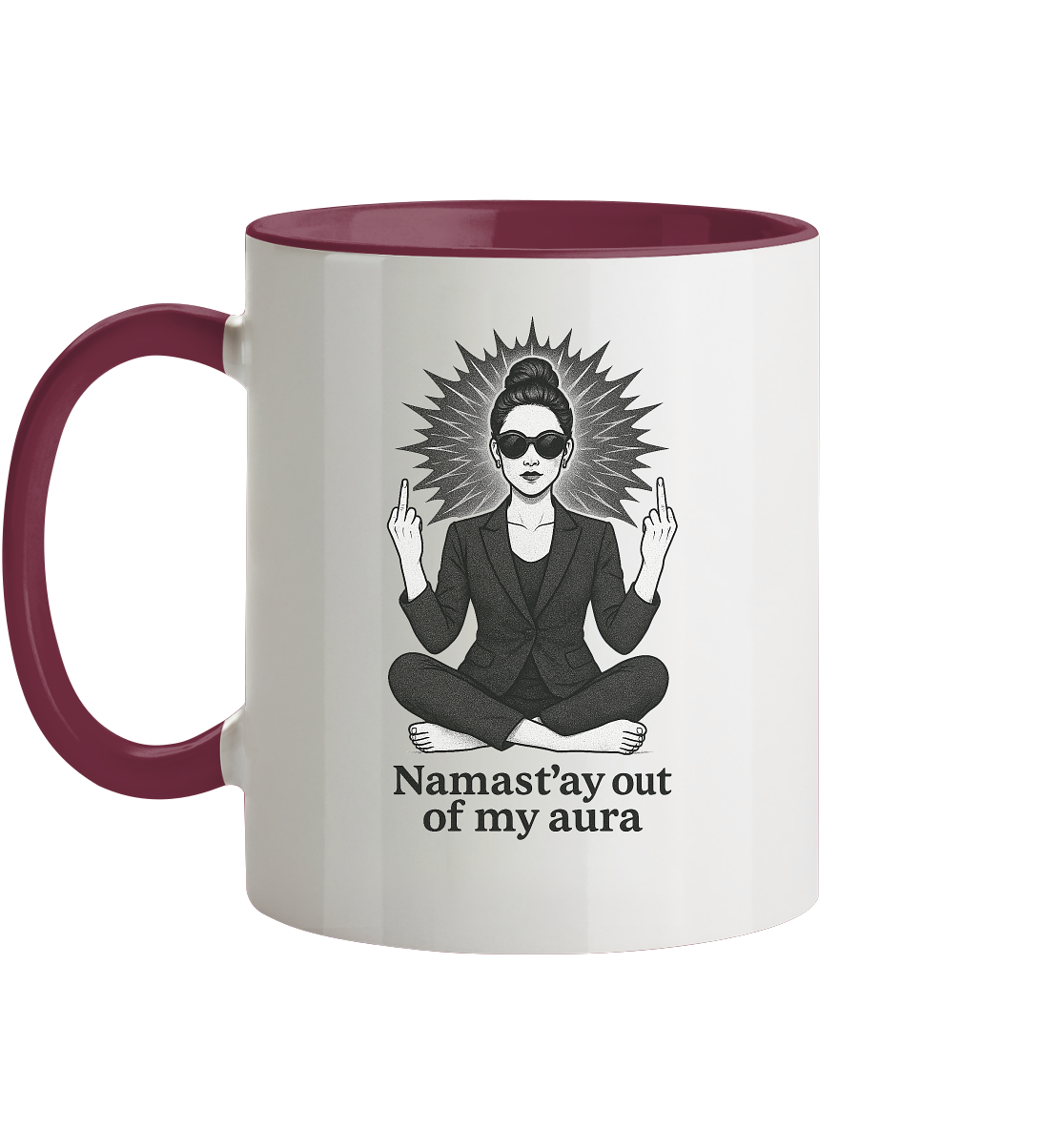 Namasté Frau Version - Tasse