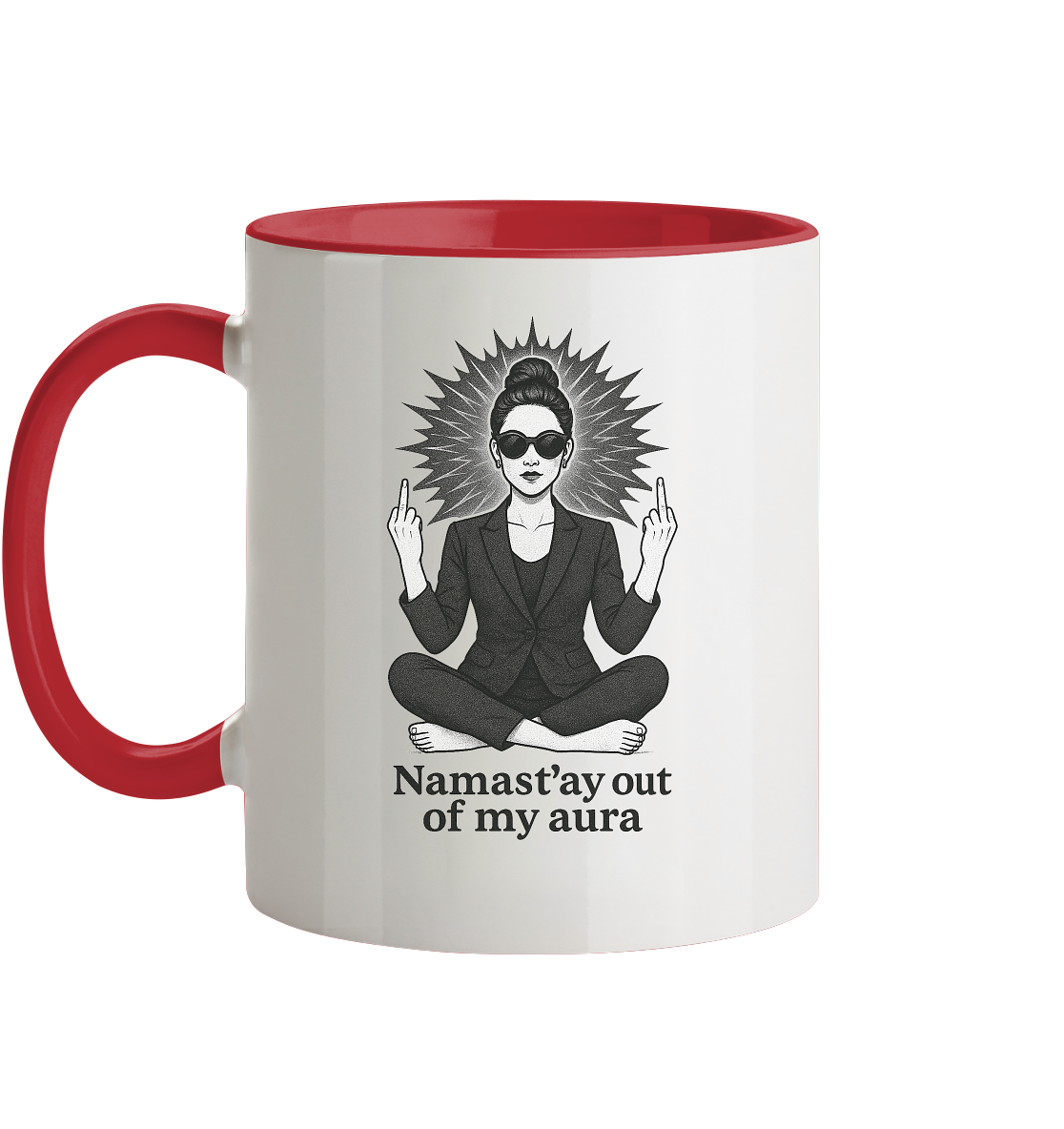 Namasté Frau Version - Tasse