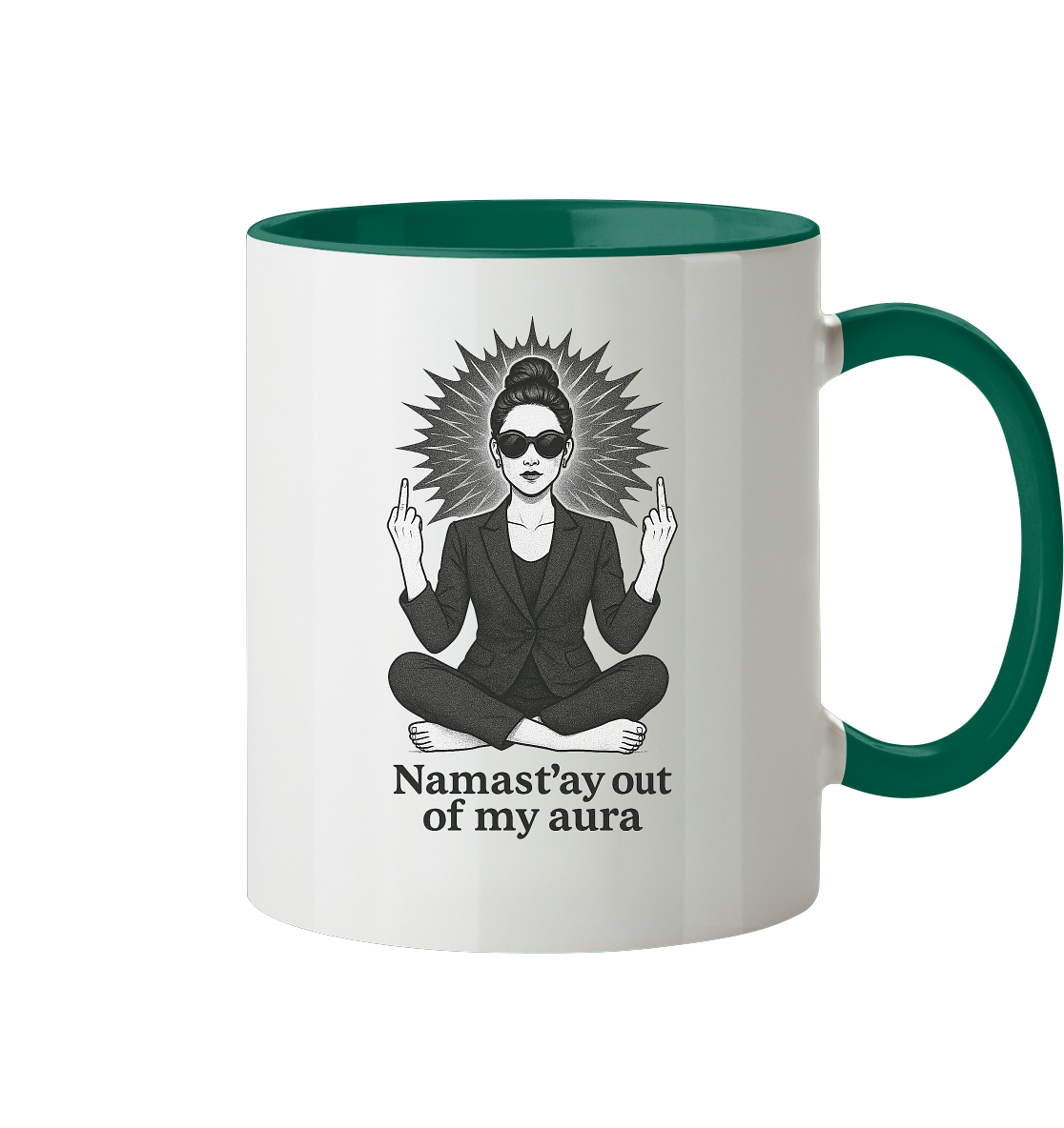 Namasté Frau Version - Tasse