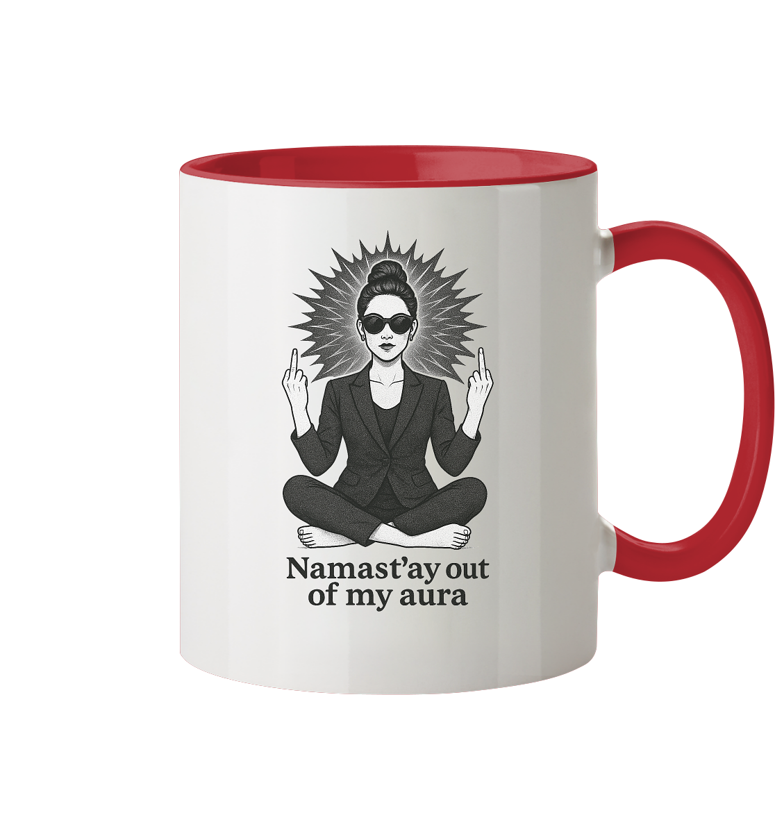 Namasté Frau Version - Tasse